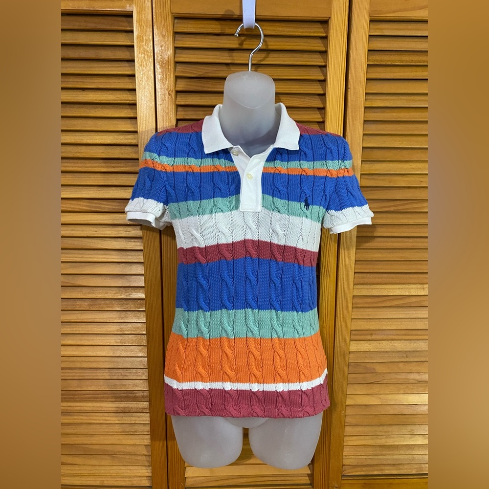 🐎Ralph Lauren: Slim-fit, Cable-knit Polo Shirt (05.02.2024)
